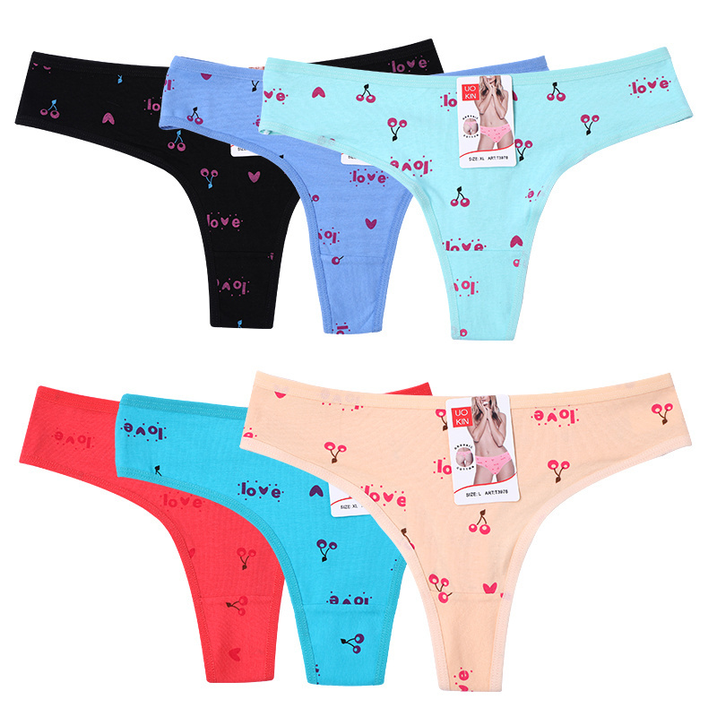 UOKIN Custom Sexy Tong briefs Women T Back Thongs Seamless Panties For Daily Dressing