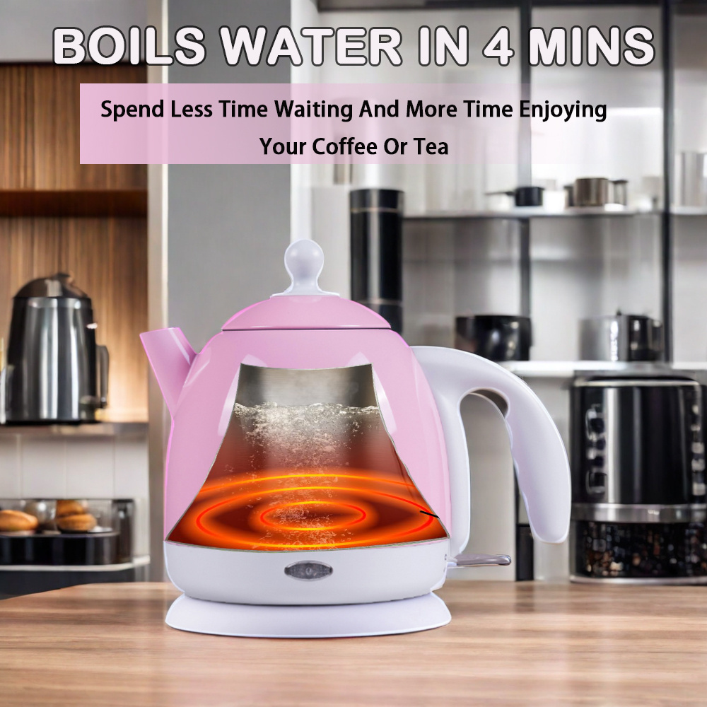 Portable Electric Tea Kettle 304 Stainless Steel Water Boiler Insulated Electric Kettle for Boiling Water