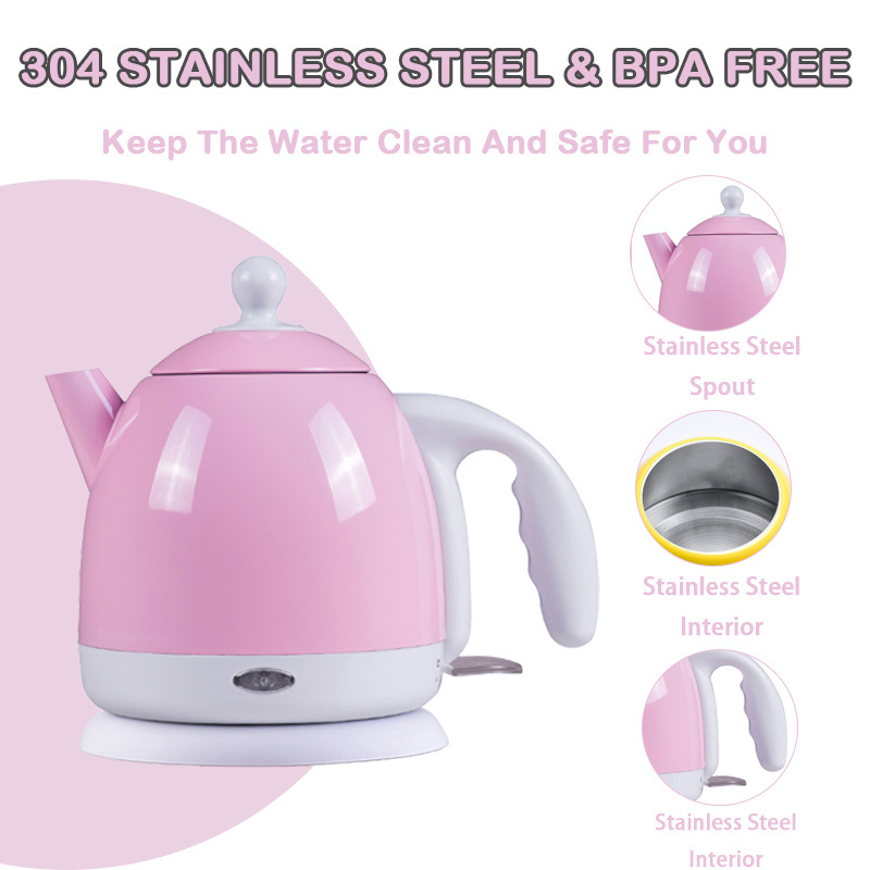 Portable Electric Tea Kettle 304 Stainless Steel Water Boiler Insulated Electric Kettle for Boiling Water