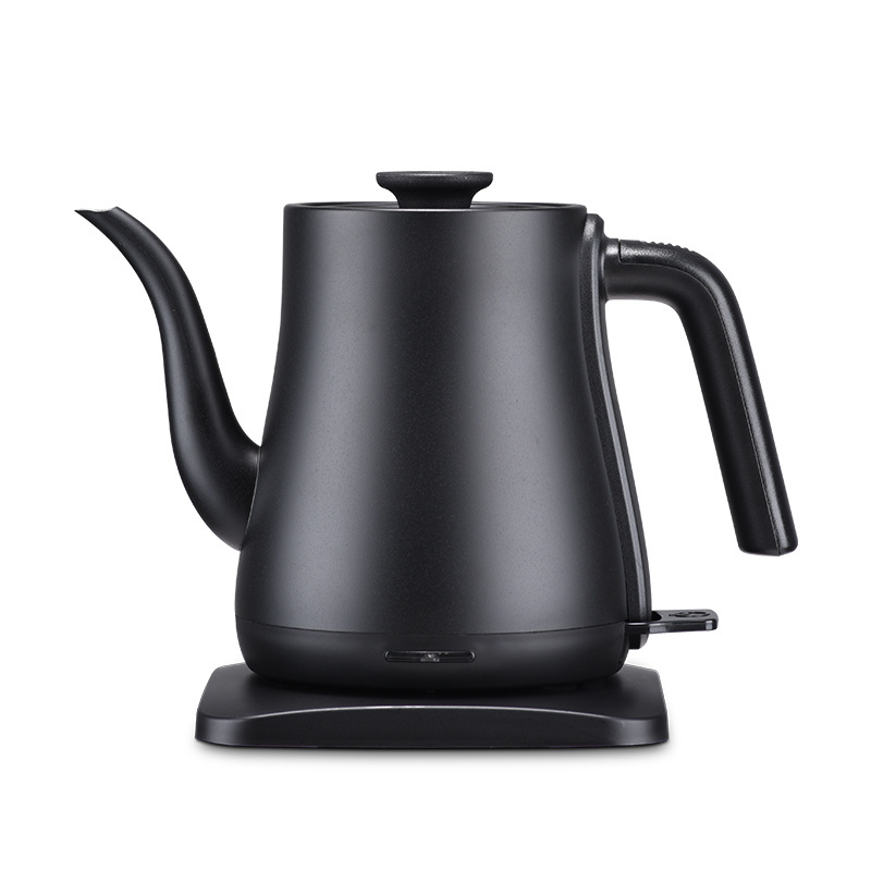 OEM/ODM 1.0L Gooseneck Electric kettle Stainless steel mini samovar electric kettle 360 degrees rotating cordless