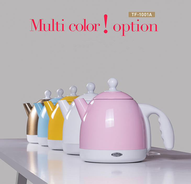 Home high quality stainless steel high appearance level multicolor electric kettle