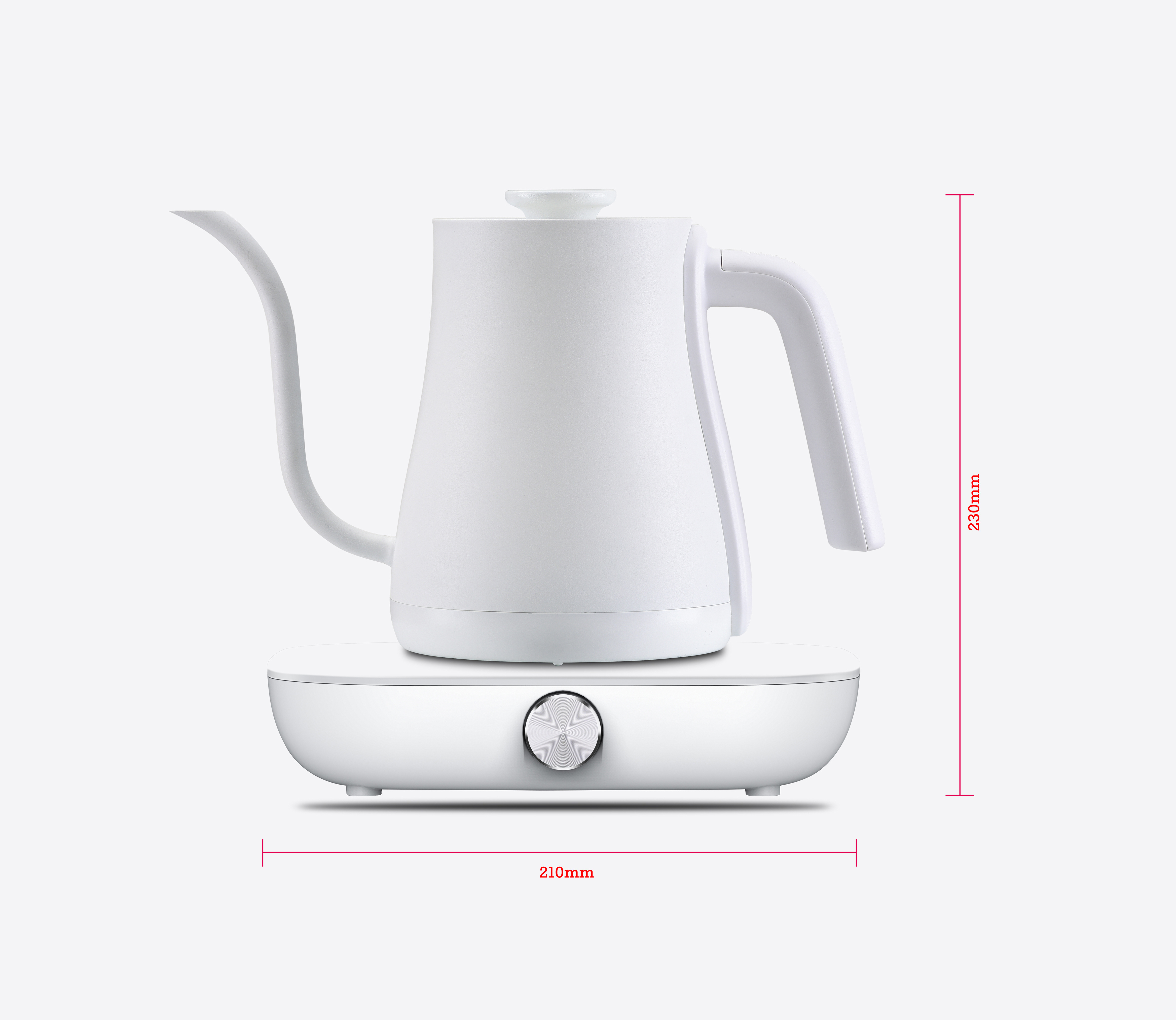 1.0L Gooseneck electric kettle with temperature control 316 food grade stainless steel OEM samovar and coffee electric kettle