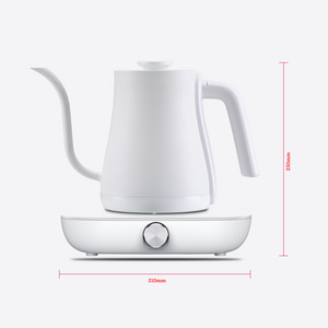 1.0L Gooseneck electric kettle with temperature control 316 food grade stainless steel OEM samovar and coffee electric kettle