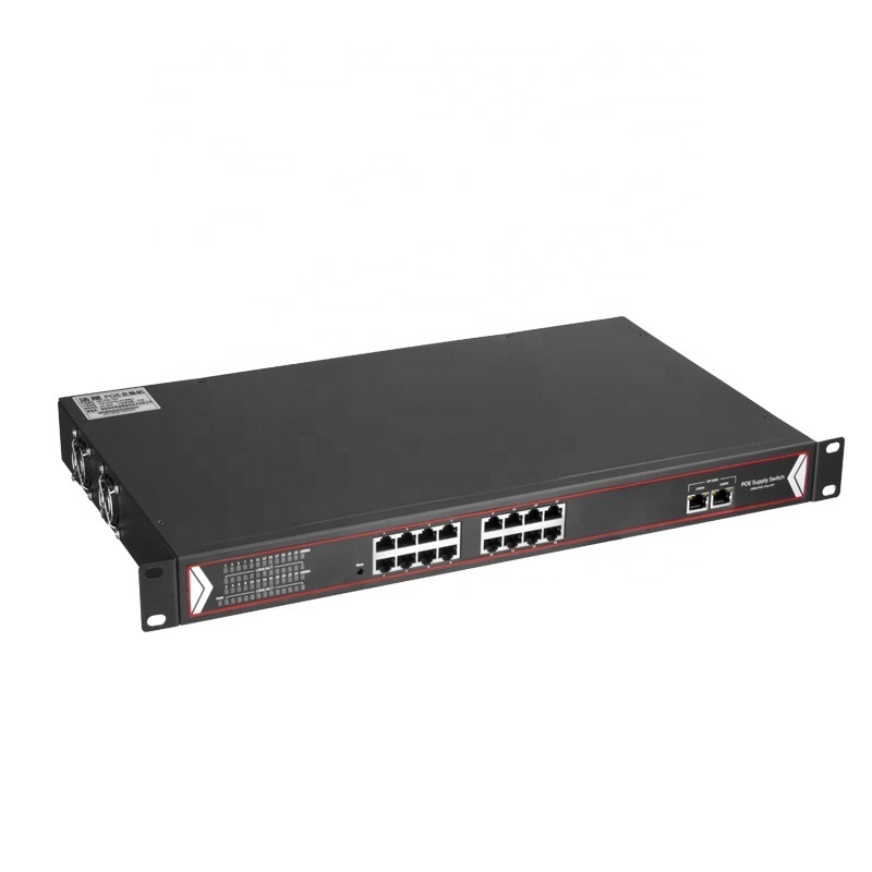 ODM & OEM 16 Port 1000M POE Network Switch + 2 Port 1000M Network