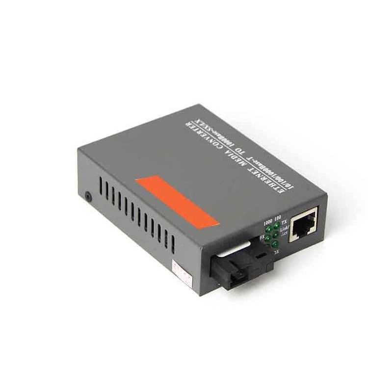 Netlink HTB-GS-03 A/B 1000Mbps SC Port 3KM SM Single Fast Ethernet Fiber Optic Media Converter with 1 PO 1 PE for Network