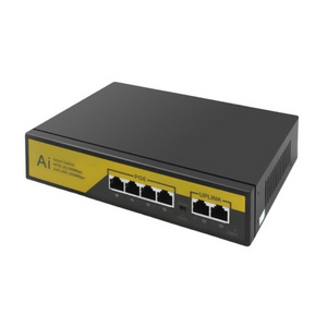 POE Switch ODM&OEM  Long Distance 4 Port 100M POE  Network Switch With 2 Port 100M