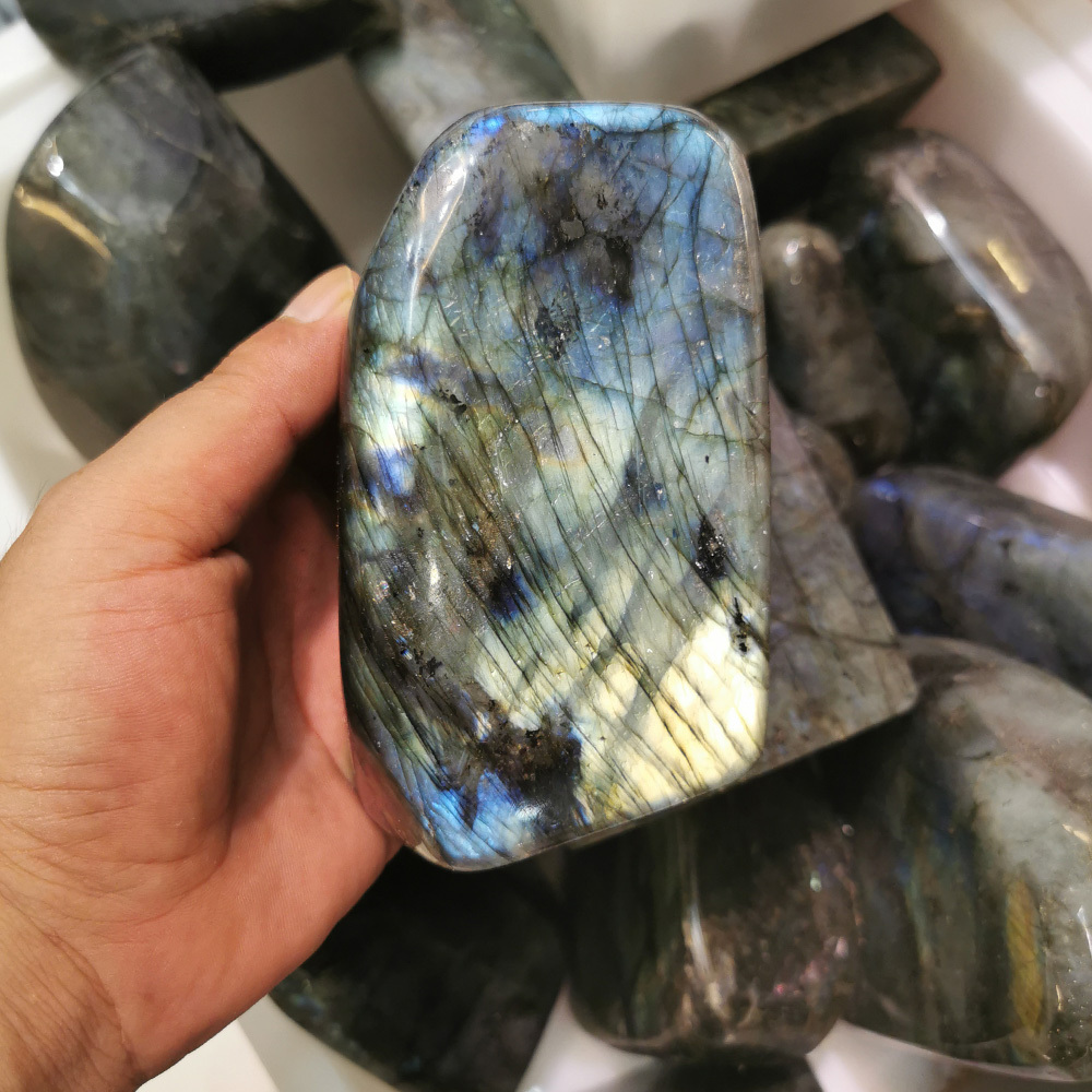 high quality  Large pieces Beautiful natural  labradorite healing raw crystal stone