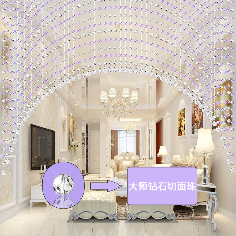 Wholesale Natural Clear Quartz crystal bead curtains Crystal Door Decorative Curtain