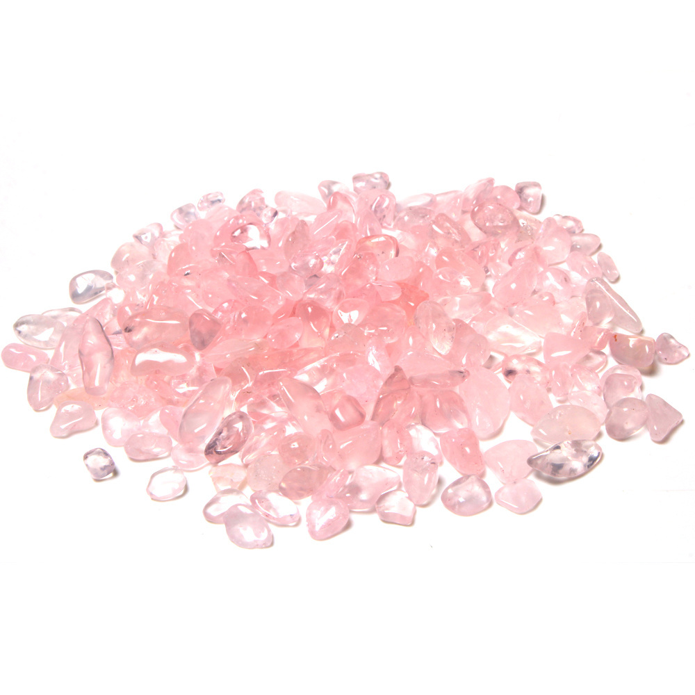 Natural  Polished Rose Quartz Amethyst Rock Crystals Healing Stones Gravel Tumbled Stone bag 100g