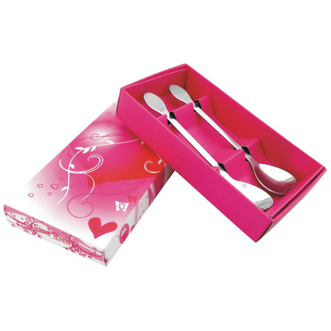 Wholesale Travel Camping Stainless Steel Spoon And Fork Set Wedding Gift With Box