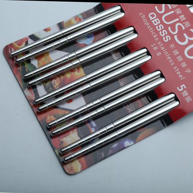 Stainless Steel Metal  plated gold mirror polished chopsticks