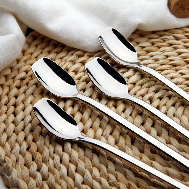 Free Sample Stainless Steel Long Coffee Spoon