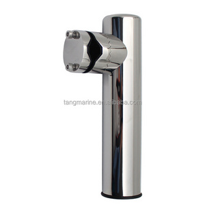 TANGREN Marine boat marine high polish 316 stainless steel clamp on fishing rod holder