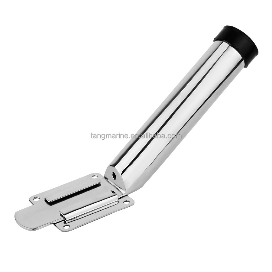 Marine boat 316 stainless steel outrigger flush mount fishing rod holder