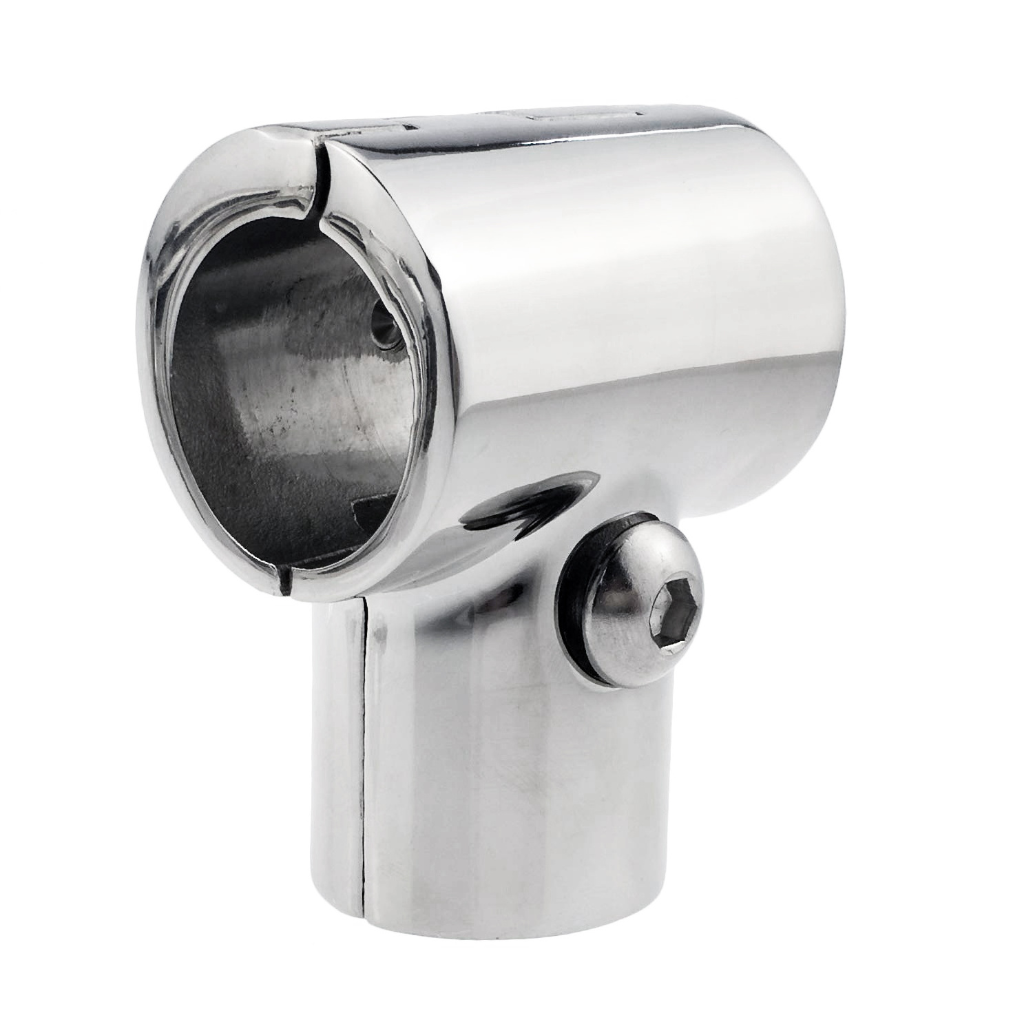 Marine Hardware 316 Stainless Steel 90 Degrees Handrail Tee Pipe Connector