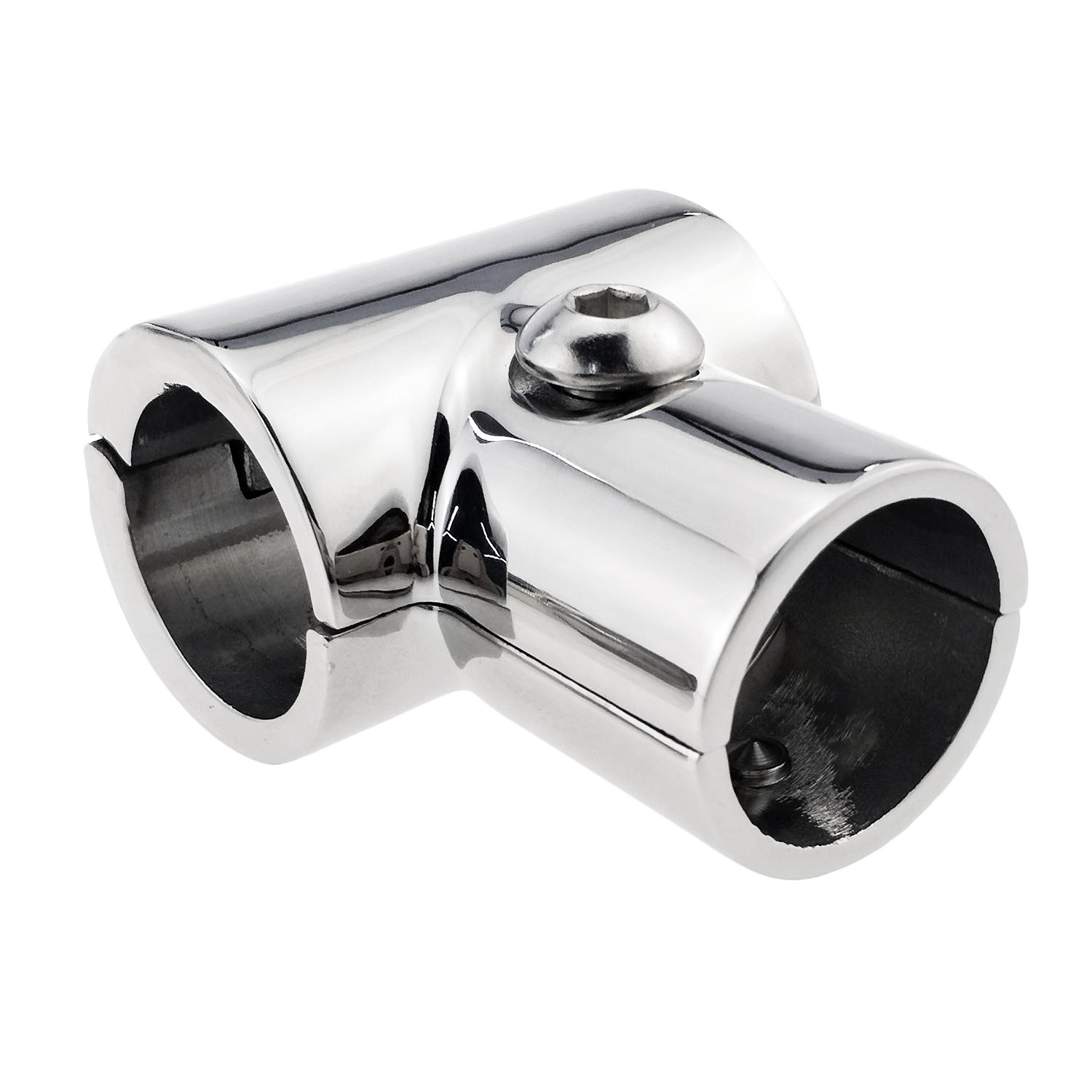 Marine Hardware 316 Stainless Steel 90 Degrees Handrail Tee Pipe Connector