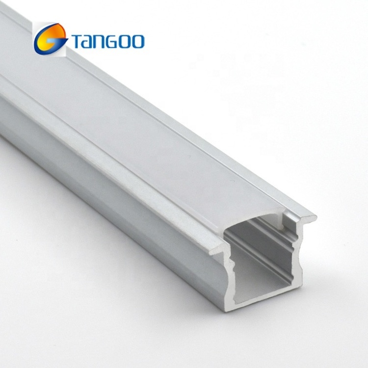 Recessed aluminum led  profile channel for led extruded aluminum channel with pc opal frosted clear cover