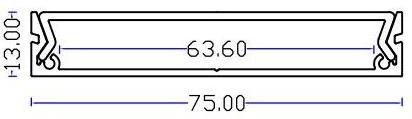 ultra thin led profile wide led extrusion profile for surface mounted