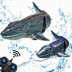 Novelty Boy Gifts RC Canglong Toys Swimming Pool Play Remote Control Animal Toys Electric 2.4G Radio Control Boat Toy