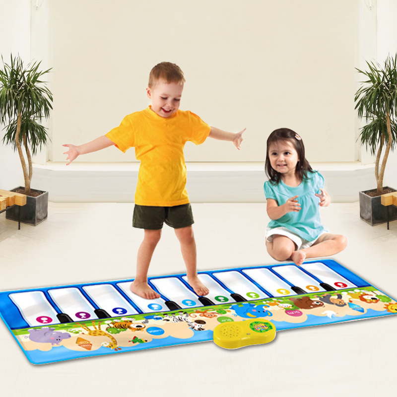 Musical Carpet Piano Baby activity gym Play Mat Keyboard Toy Baby Musical Mat Baby Play Foot Piano Keyboard Mat Dancing Blanket