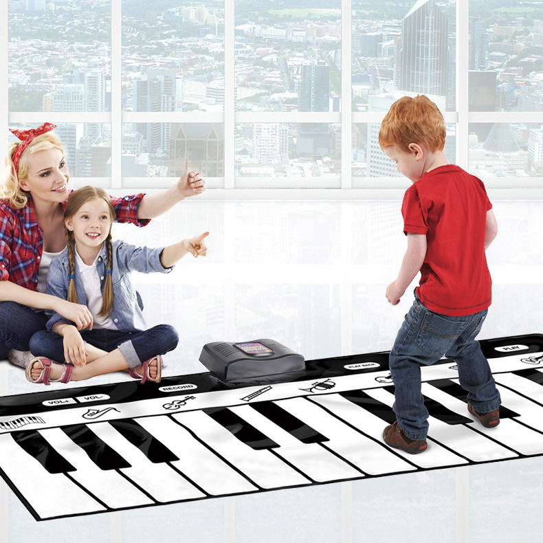 Musical Carpet Piano Baby activity gym Play Mat Keyboard Toy Baby Musical Mat Baby Play Foot Piano Keyboard Mat Dancing Blanket