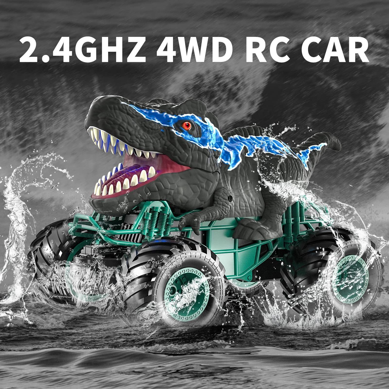 Hot Sell RC Dinosaur Truck Remote Control toy 2.4G Spray Simulation Dino Remote Control Car For Kids Jurassic Radio Control Toys