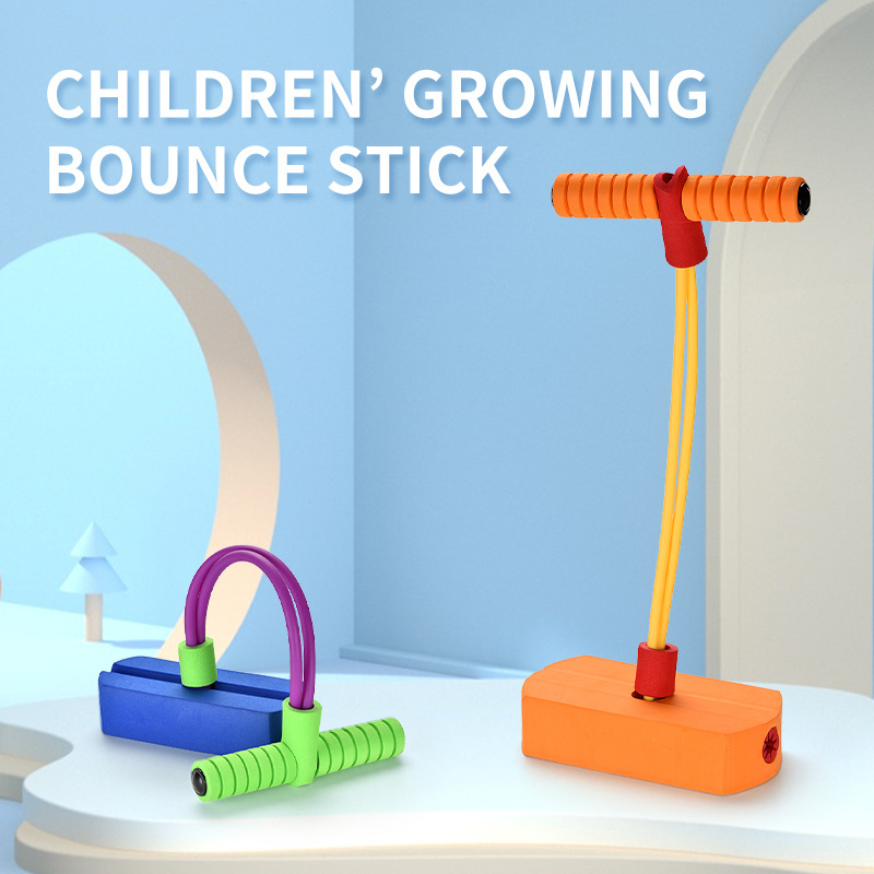 Growing Bounce Sense Training Pogo Stick Jumper Bounce Foam Frog Pogo Jumper Toy Jumping Stilts Shoes Outdoor Toys For Kids