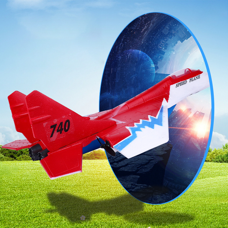 Children's RC Glider 2.4G Remote Control EPP Outdoor Engine Airplane Toys 4 Channel Fighter Model Toy Electric RC Plane Jet