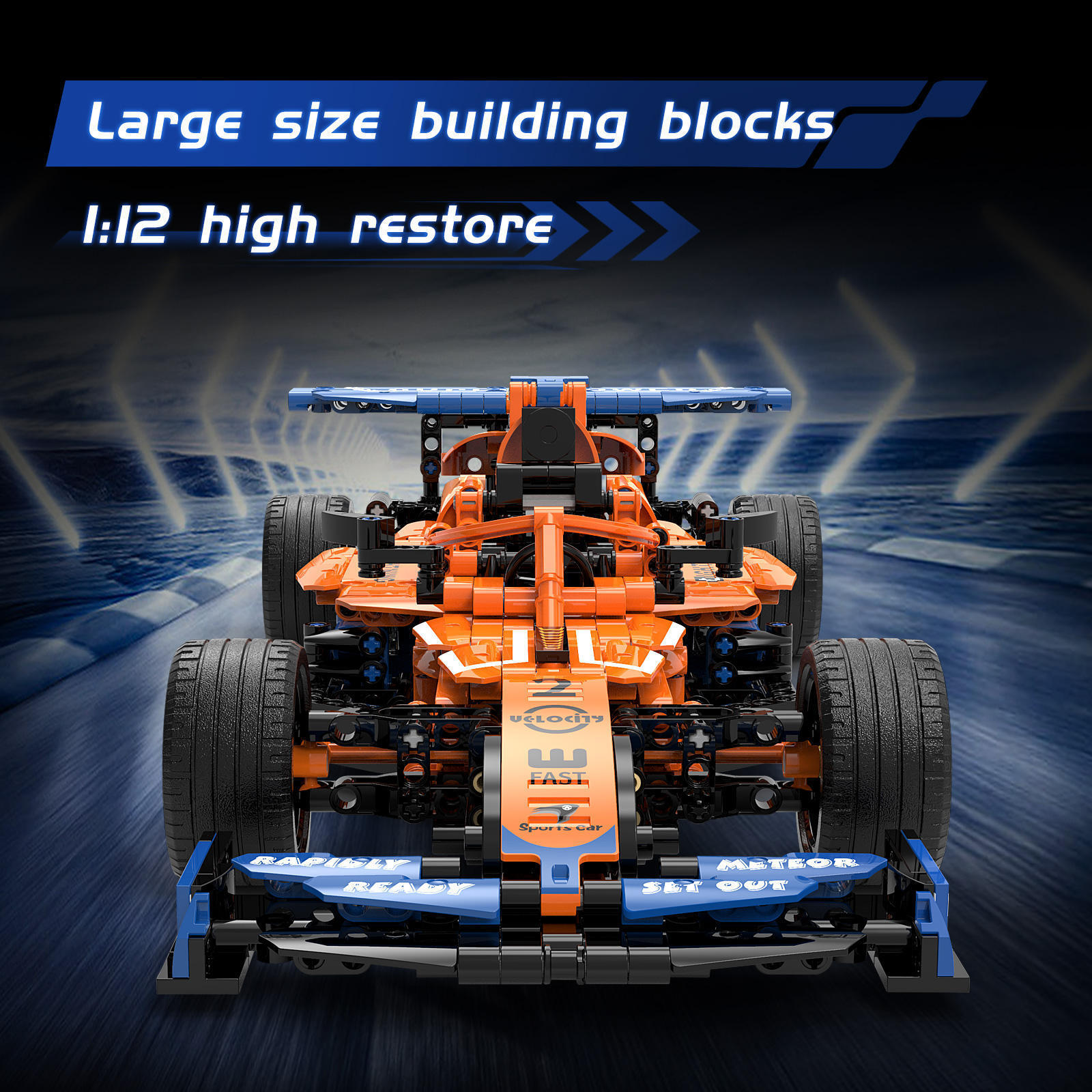 1/12 Simulation 2.4G RC F1 Sports Car Toys Kids DIY Assembly APP Control Building Blocks Car Sets Programmable Educational Toy