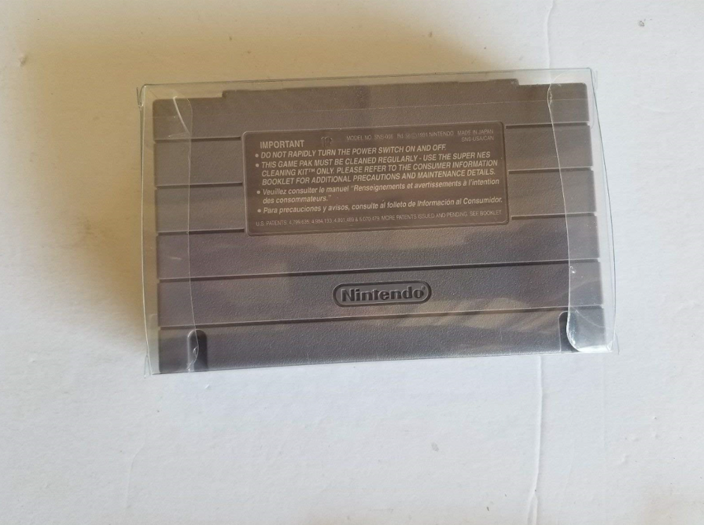 Clear Case For Nintendo SNES CIB Cartridge Protectors Archival Case Sleeve 137*86*21mm