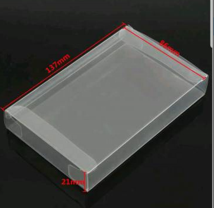 Clear Case For Nintendo SNES CIB Cartridge Protectors Archival Case Sleeve 137*86*21mm