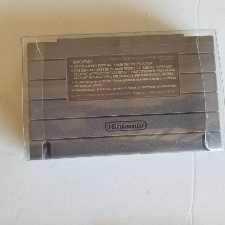 Plastic Protector Box Sleeve for Video Game Storage Case for Super Nintendo SNES Cartridge Case