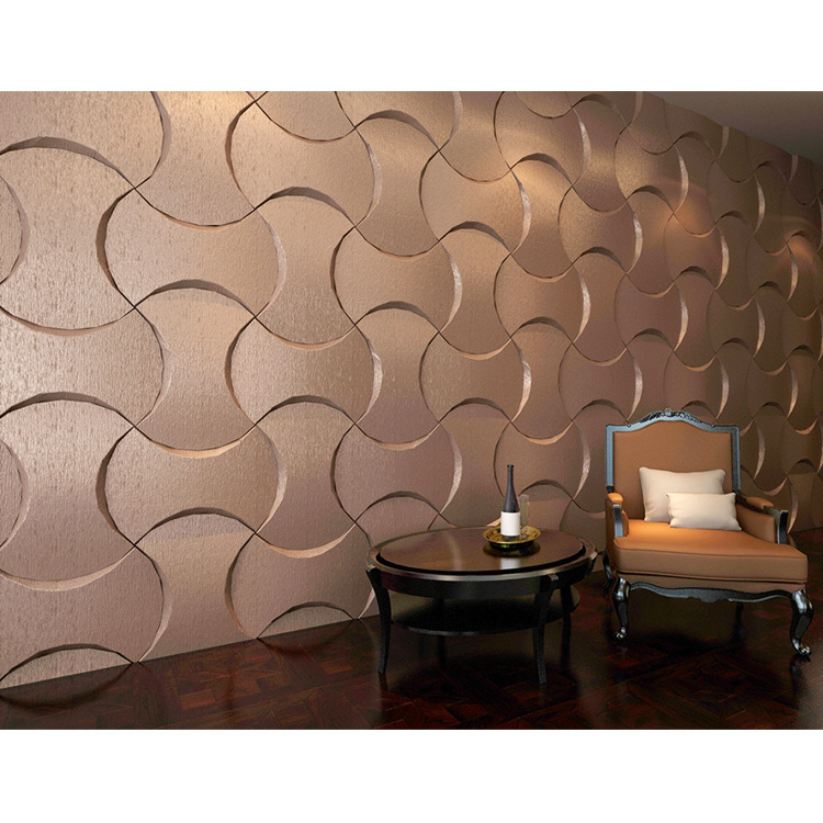 Modern TV background soft decorative 3d leather panel walls, 3d wallpaper soundproof waterproof faux leather wall panels