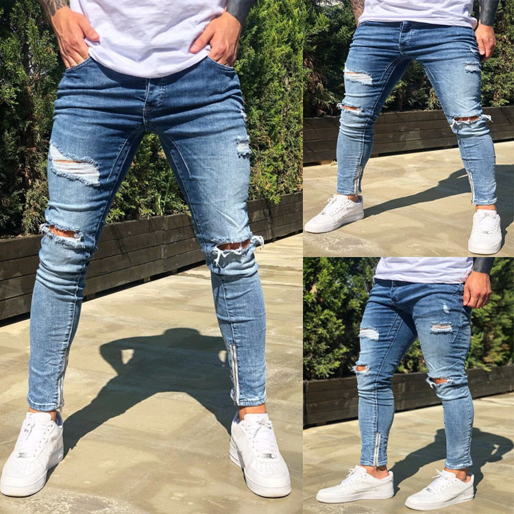 2022 big street wear large jeans pants men style brand boohooman boot cut jeans men  trausers , work crazy jeans for men