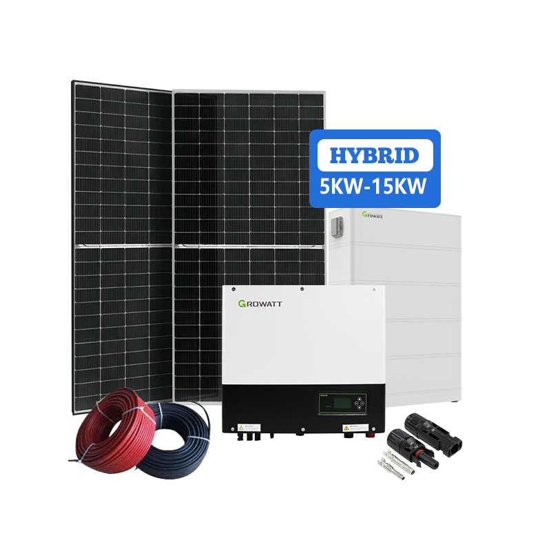 Residential Complete 5KW 8KW Solar Energy System 10 KW Hybrid  Solar Panel Power System For Home Full Set