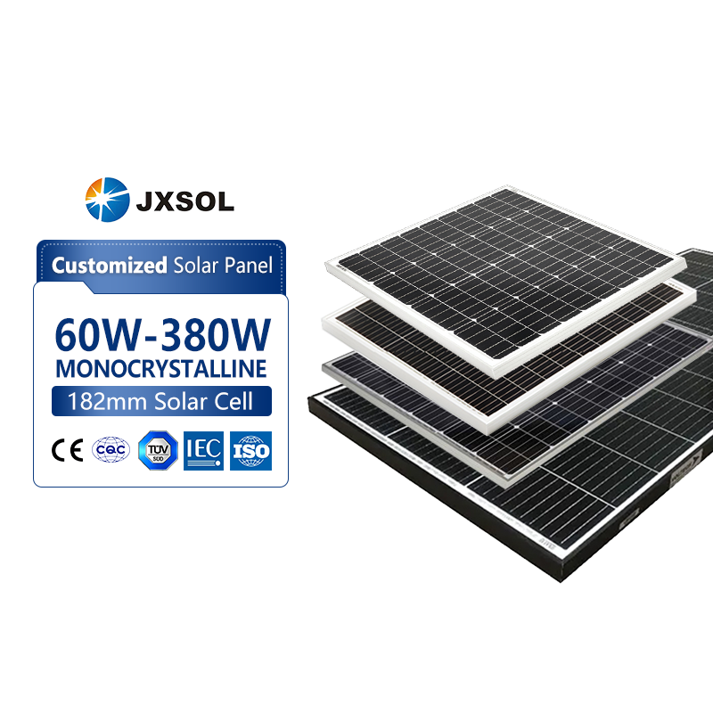 Small Solar Panel 166mm 182mm 210mm 20w 30w 40w 50w 100w 150w 180w 200w 250w 350w Potable with IP67 Junction Box