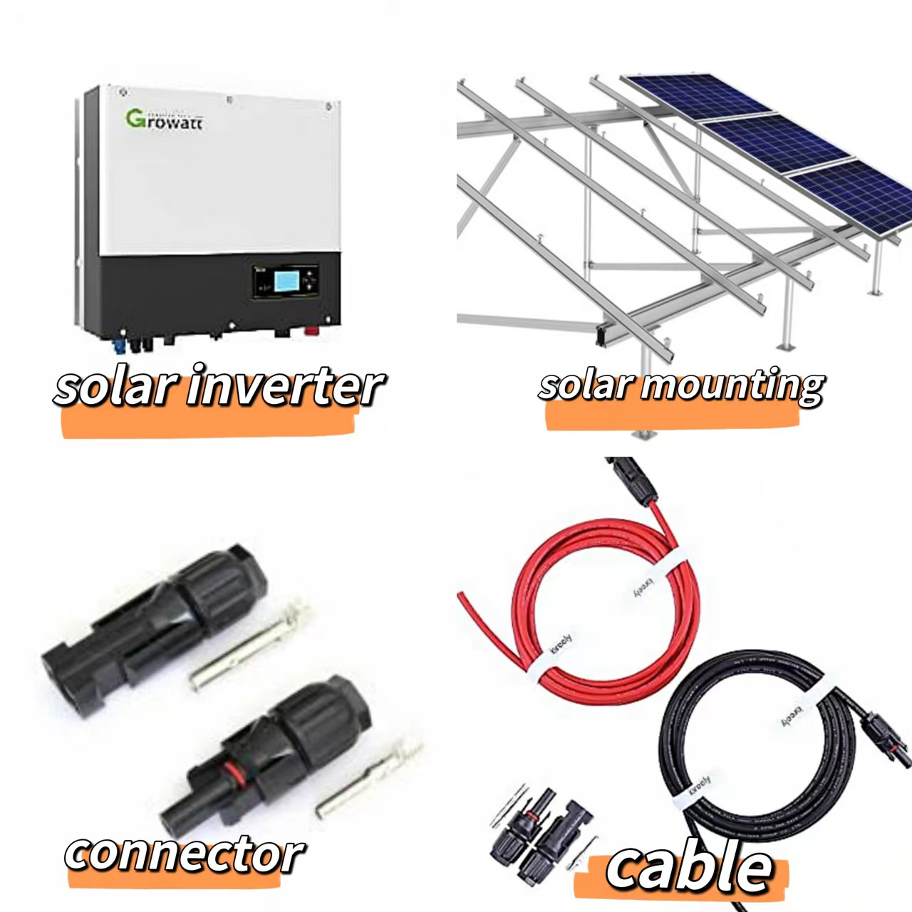 Residential Complete 5KW 8KW Solar Energy System 10 KW Hybrid  Solar Panel Power System For Home Full Set