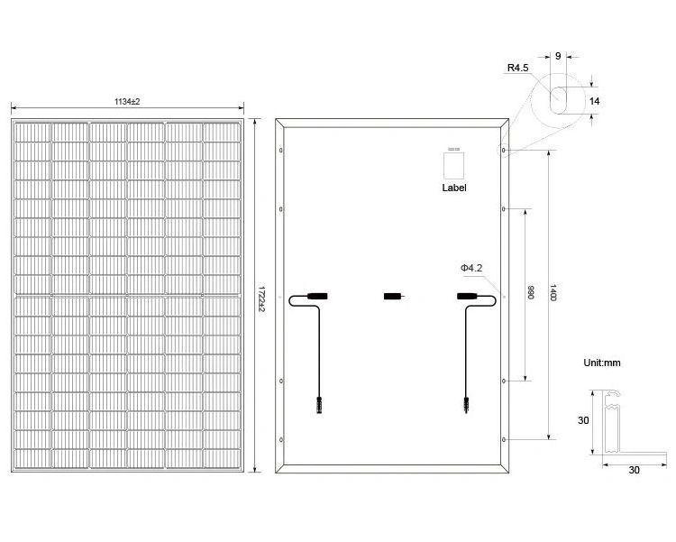 N-type PV Module Black Frame 410W 420W 430W Double Glass 182mm 440W Topcon Half Cells Roof system Tier 1 Mono Solar Panels