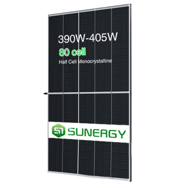 Europe warehouse stock all black 9BB solar panels 405 395 400 watts 80 Cells half cell black panel solar