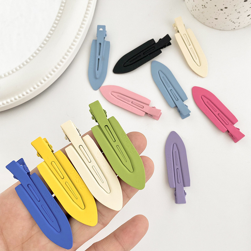 Hot Selling Color Seamless Side Hair Clip Girl's Duck Bill One Word Bangs Side Clip High Sense Hair Clip