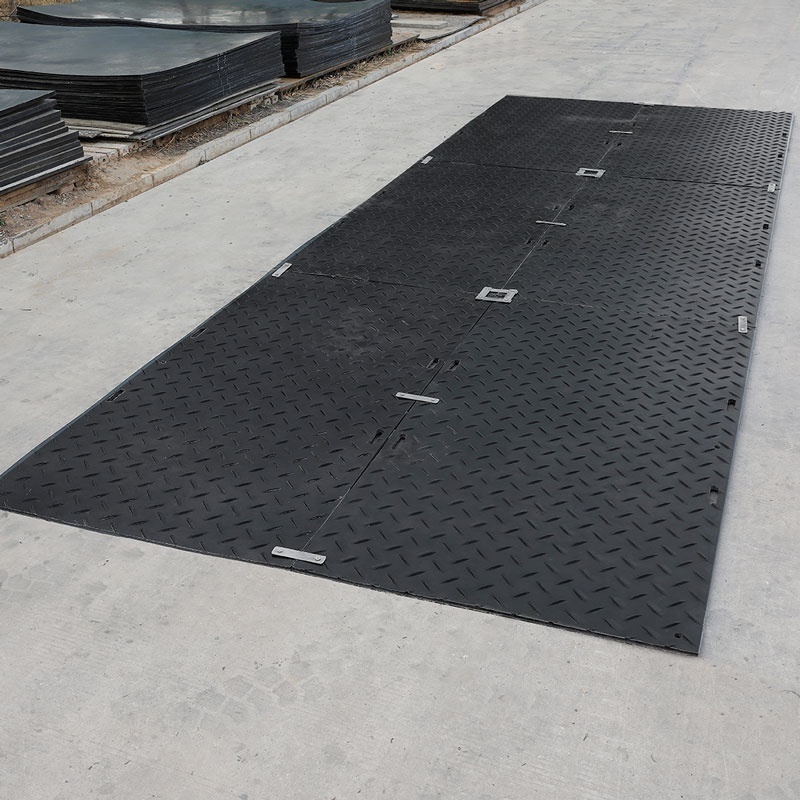 Track Uhmwpe Temporary Heavy Duty Matting Temporary Access Road Swamp Plastic Ground Floor Mat