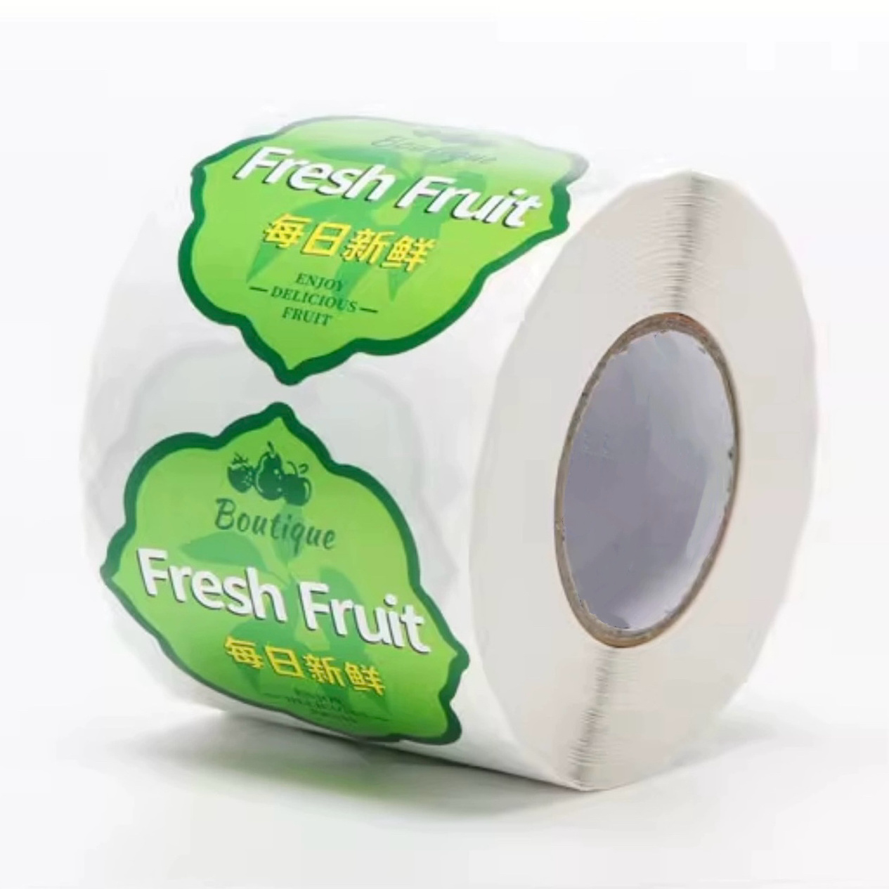 Wholesale Market Seasonal Fresh Fruit Labels Covered With Laser Film Universal Boutique Fresh Fruit Stickers