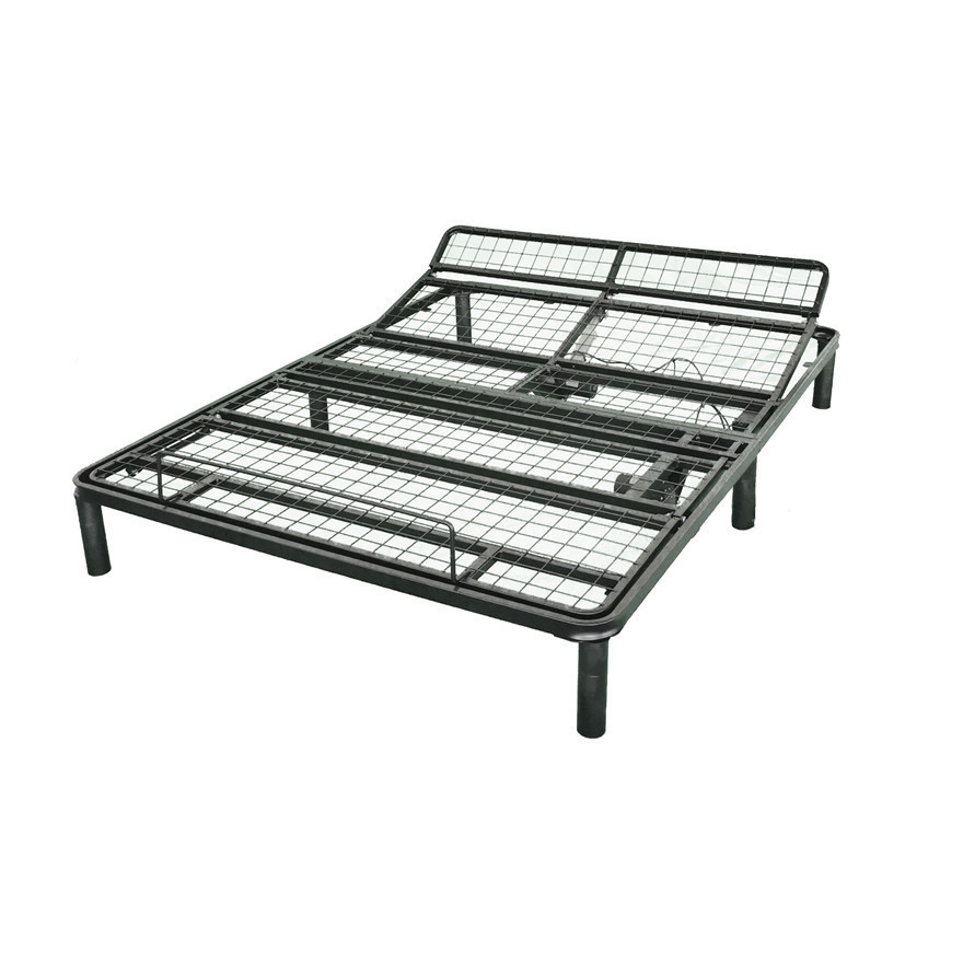 Home modern furniture steel adjustable folding bed base head and neck lift function