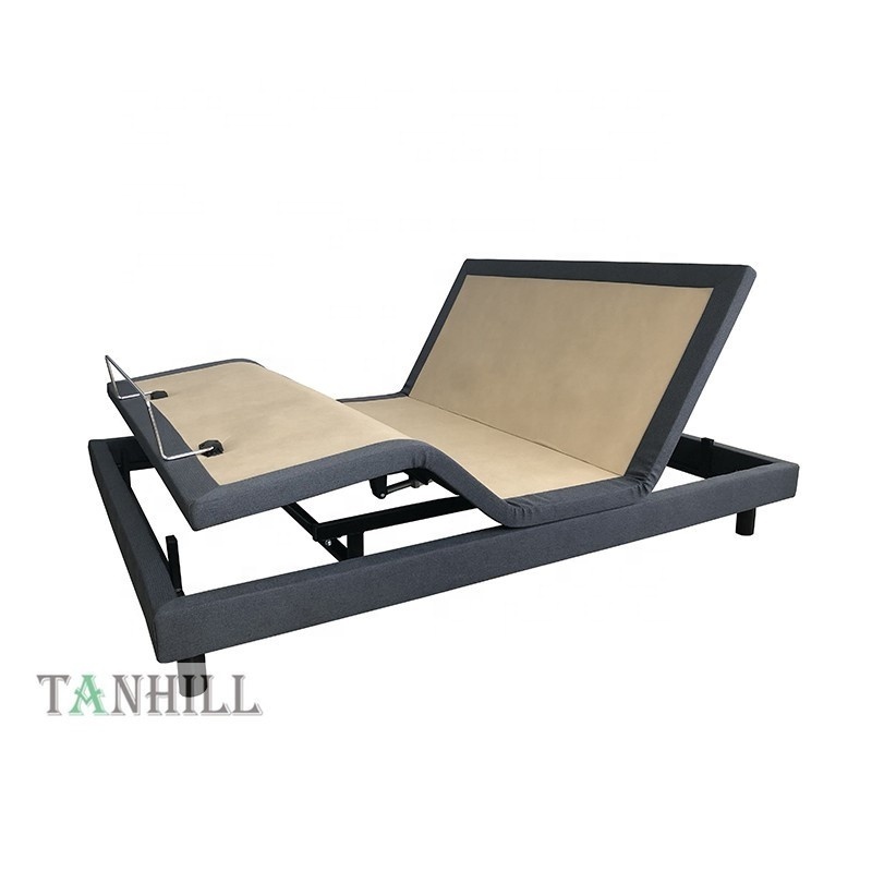 High quality queen size adjustable electric frame neck tilt electric bed adjustable