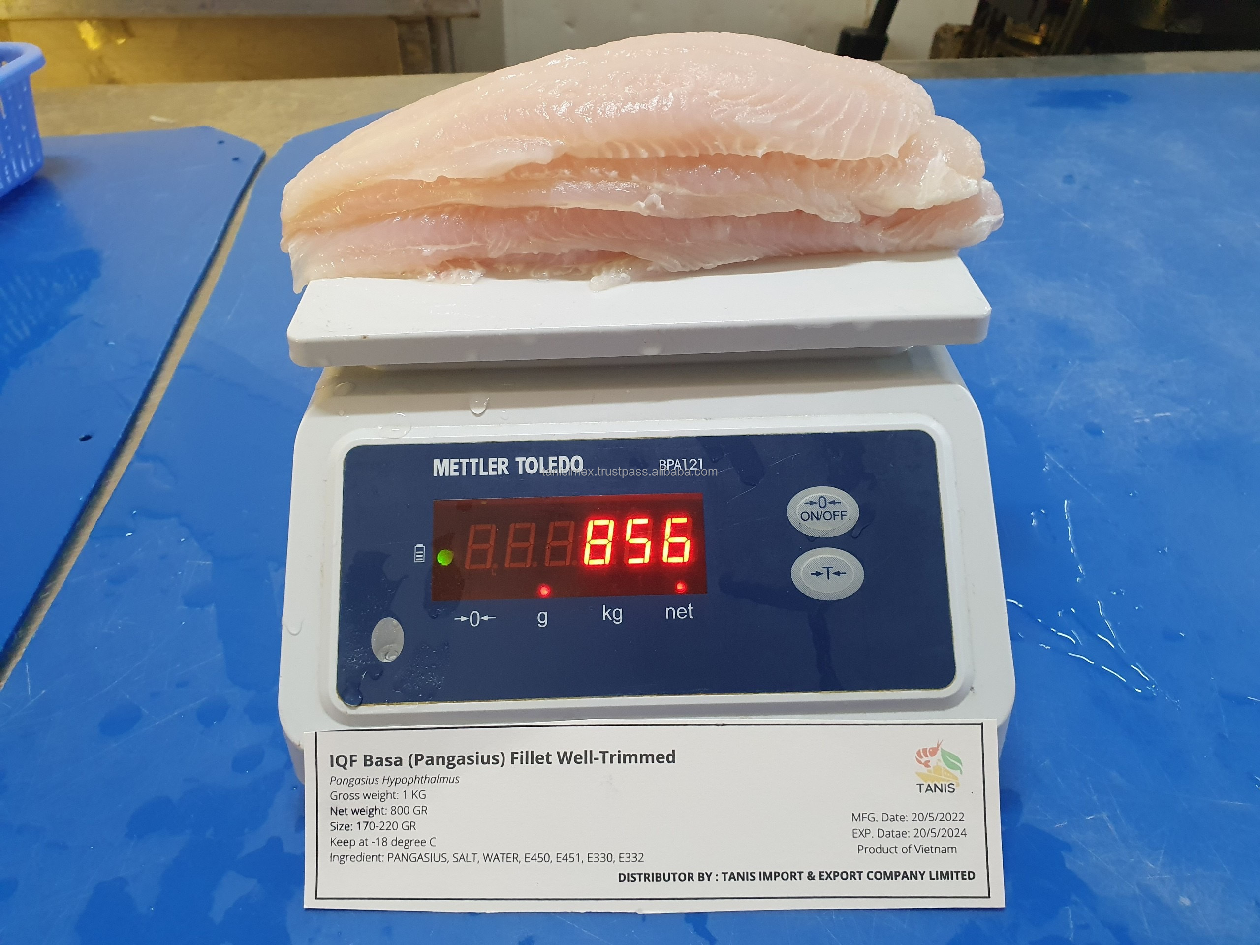 Frozen IQF Basa Pangasius Fillet with High Standard for export Vietnam Supplier 100% Cream Dory fish