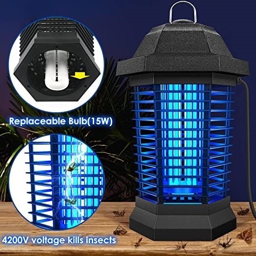 Wholesale Highly Efficient Bug Zapper Fly Traps Outdoor for Mosquitoes Killer Fruit Flies Moths for Indoors Outdoors Lamps