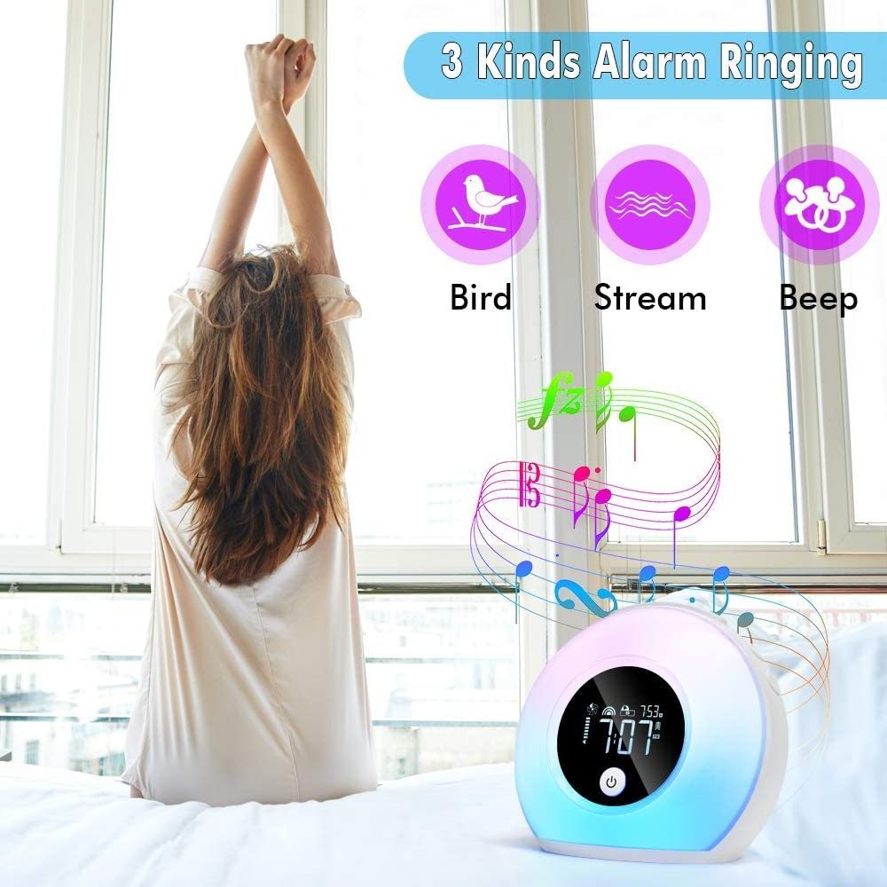 2022 new Children Sleep Trainer Clock Amazon bestsellers digital kids desk alarm clock night light table smart cartoon clock