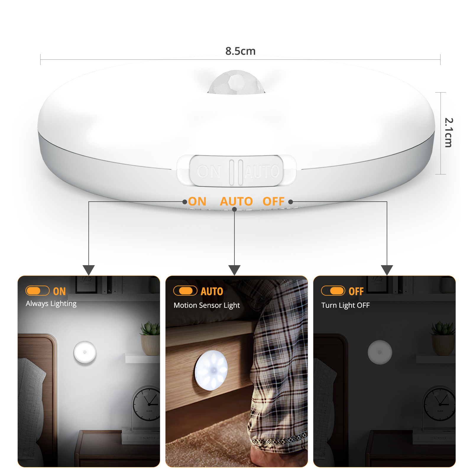 Led rails home strip light usb wireless battery kitchen induction sensor lights lighting indoor LEDs motion lamp