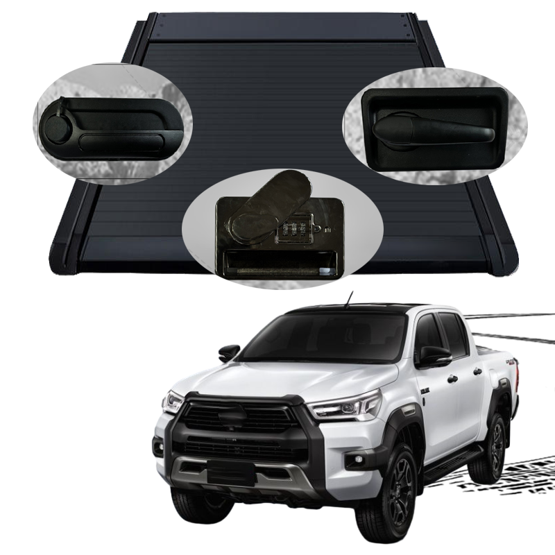 Pickup truck tonneau cover roller shutter lid for hilux revo dmax ford ranger raptor wildtrak NP300 navara Triton l200