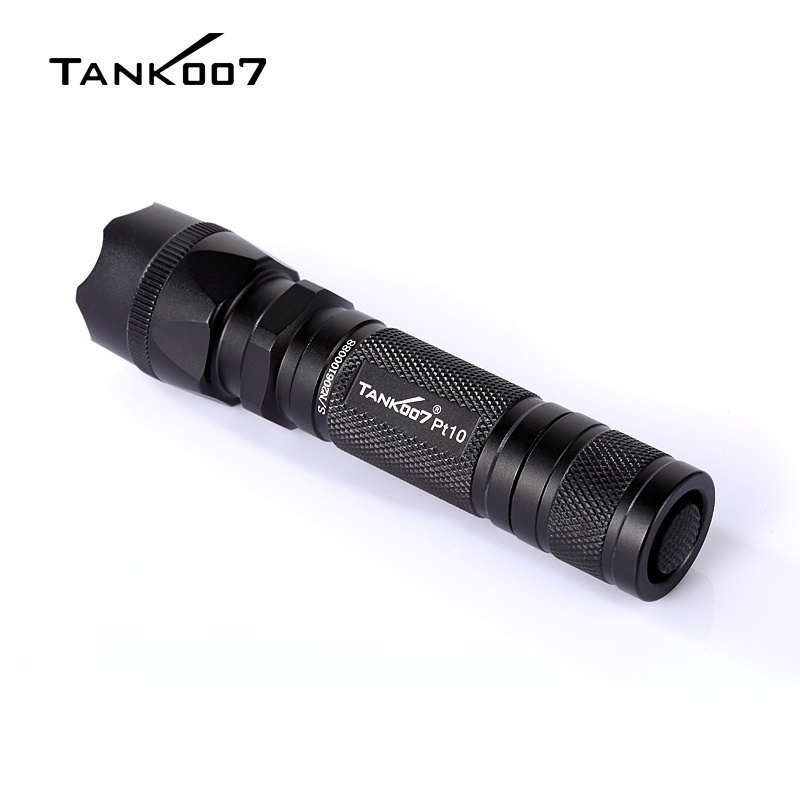 Tank007 Tactical Heavy Duty Flashlight Camping Rechargeable Battery IP68 Aluminum Alloy 700 for outdoor camping